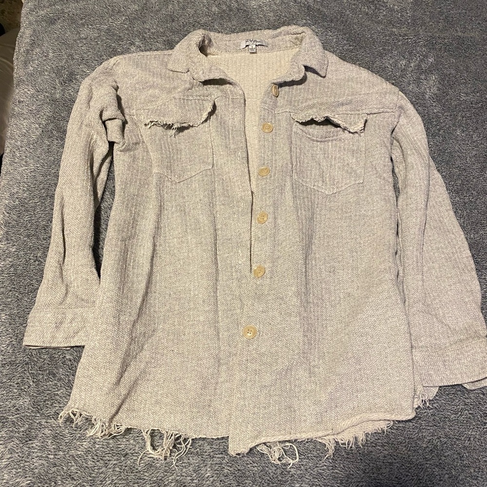 Grey boutique shacket